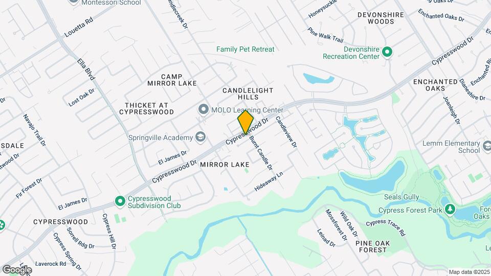 3406 Candlepine Dr Map and Location Details