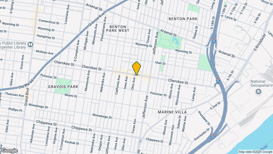 2644 Cherokee St Map and Location Details