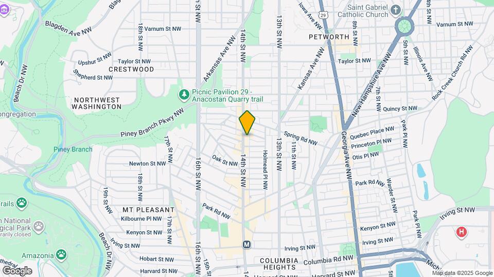 3529 14th St NW Map and Location Details