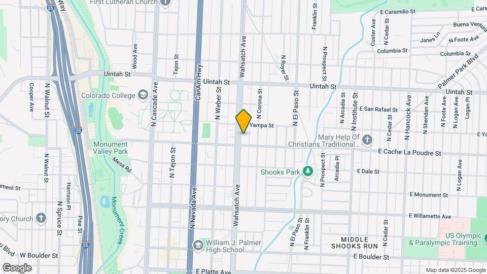911 North Wahsatch Ave Mapa y Detalles de la Ubicación