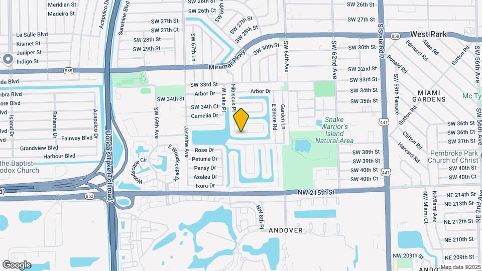 6640 Evergreen Dr Map and Location Details