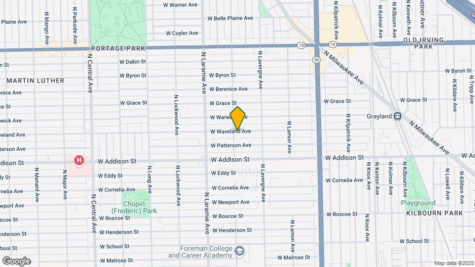 5049 W Waveland Ave Map and Location Details