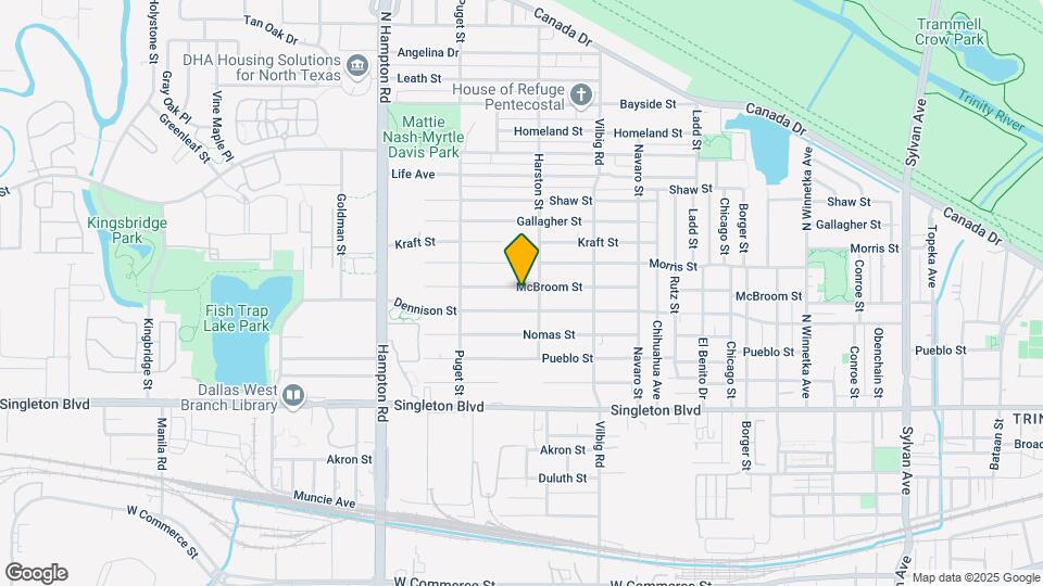 1914 McBroom St Map and Location Details