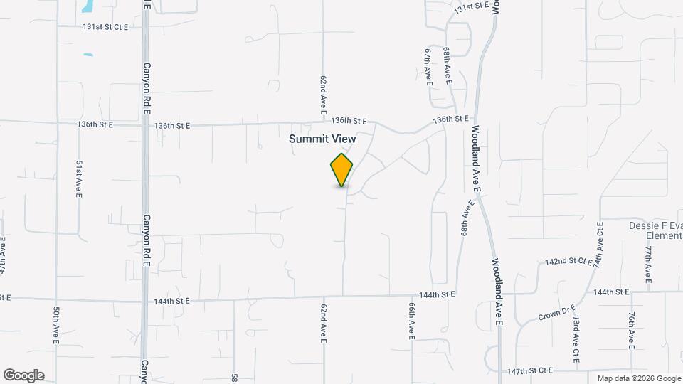 13916 63rd Ave E Map and Location Details