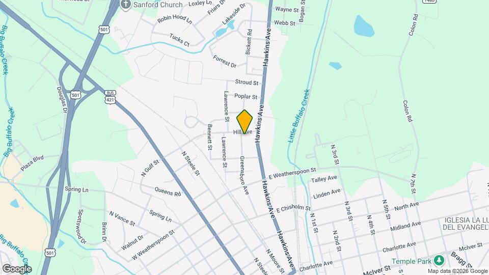 720 Greensboro Ave Map and Location Details