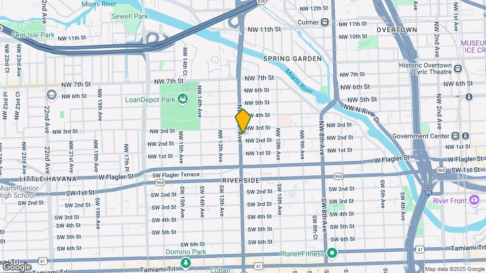 219 NW 12th Ave, Unit San Lorenzo condominium Mapa y Detalles de la Ubicación