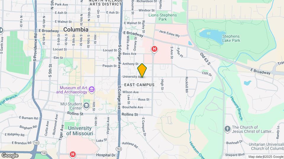 1416 University Ave Map and Location Details