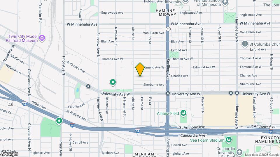 1678 Charles Ave, Unit #2 Map and Location Details