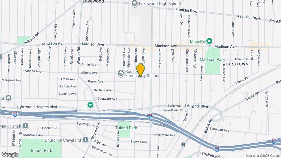 2126 Richland Ave Map and Location Details