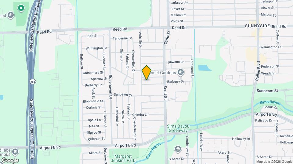 3513 Barberry Dr Map and Location Details