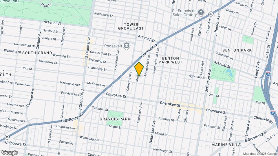 3242 Michigan Ave Map and Location Details