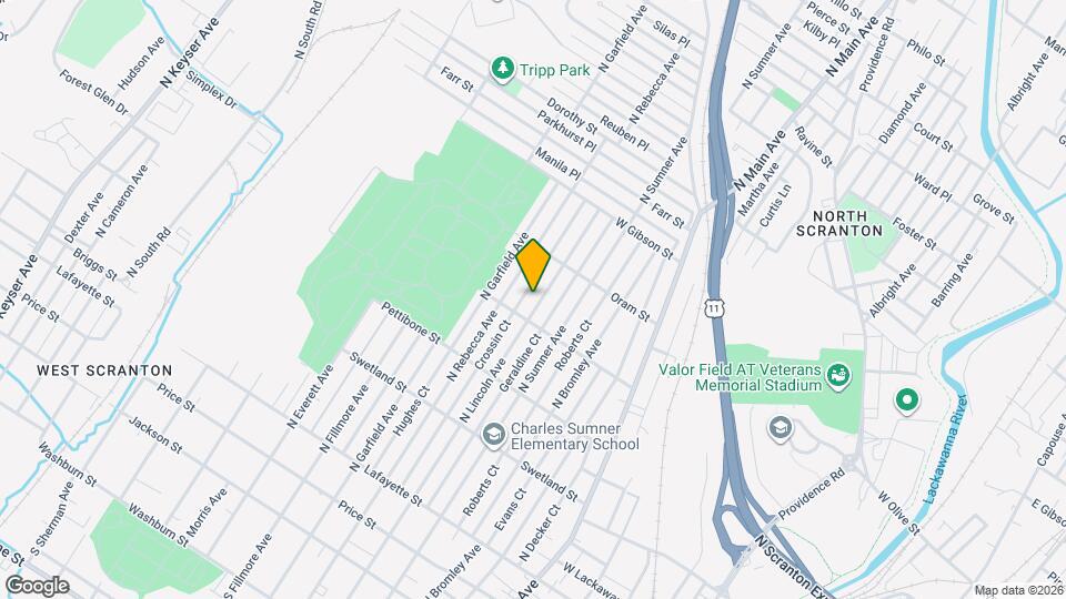 721 N Lincoln Ave Map and Location Details