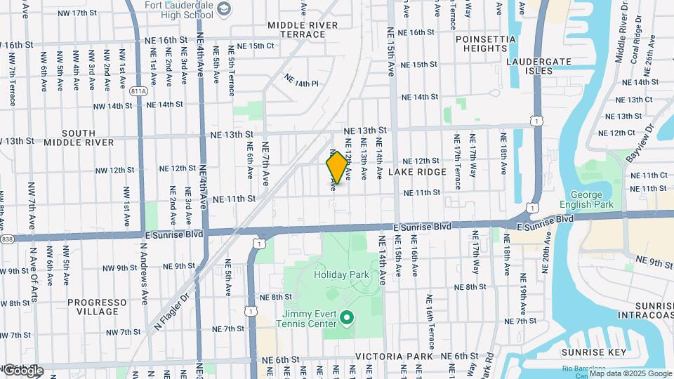 1106 NE 11th Ave Map and Location Details