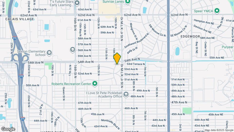 5331 10th St N Map and Location Details