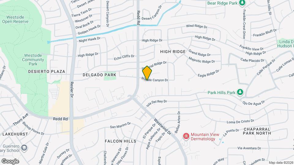 6808 Marble Canyon Dr Map and Location Details