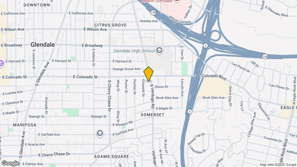 321 S Verdugo Rd, Unit 8 Map and Location Details