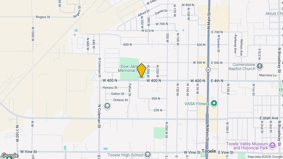 405 N 340 W Map and Location Details