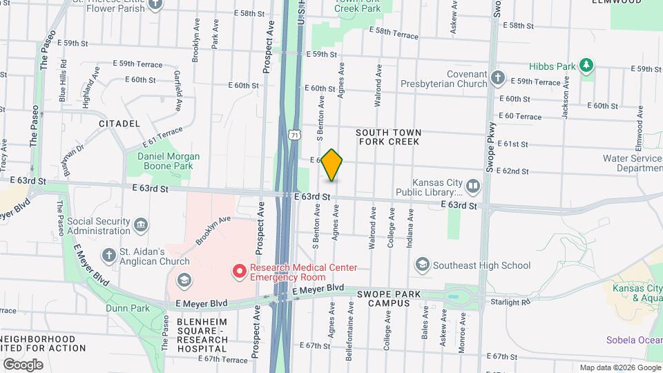 6230 Agnes Ave Map and Location Details