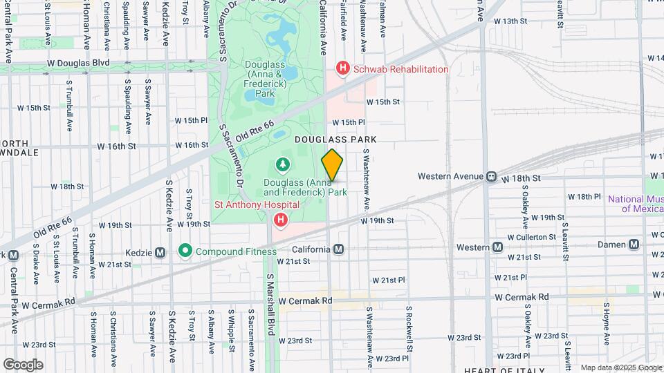 1801-1809 S California Ave Map and Location Details