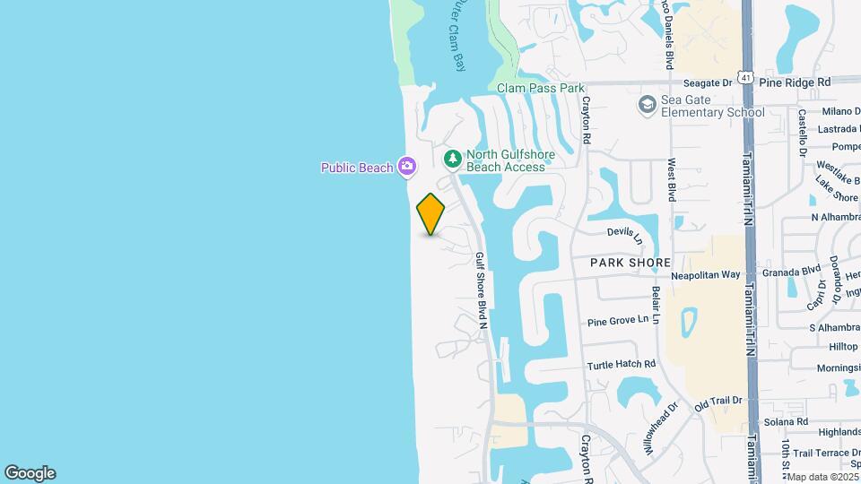 4651 Gulf Shore Blvd N Mapa y Detalles de la Ubicación