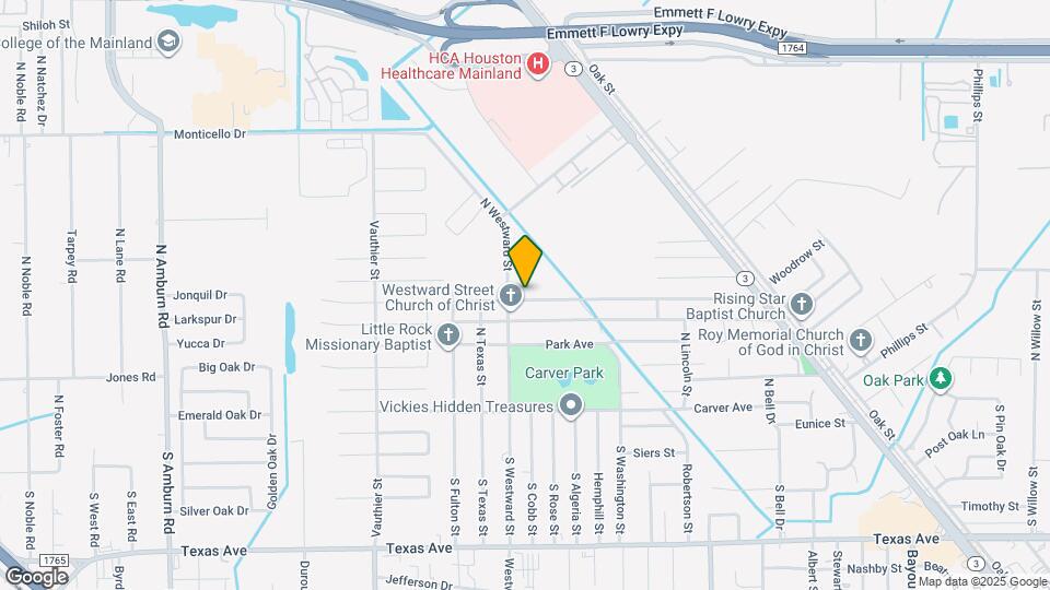 6806 Woodrow St Map and Location Details