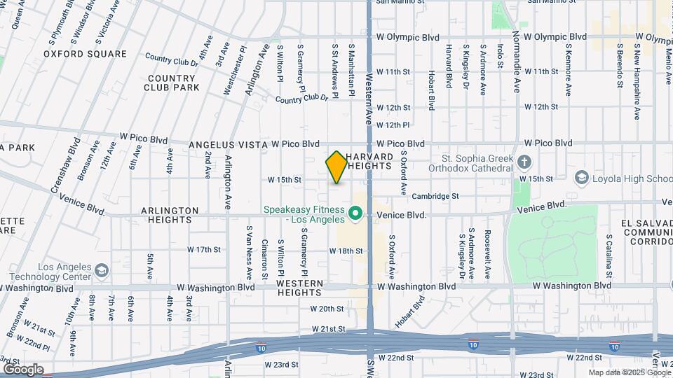 1510 S St Andrews Pl Map and Location Details