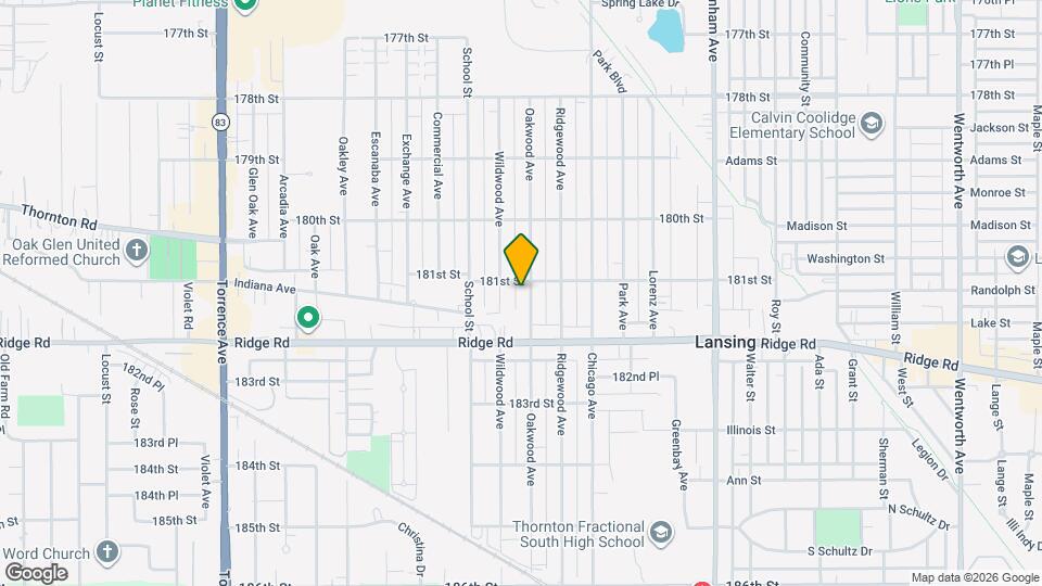 18108 Oakwood Ave Map and Location Details