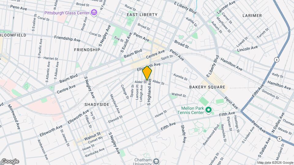 5990 Alder St, Unit B Map and Location Details