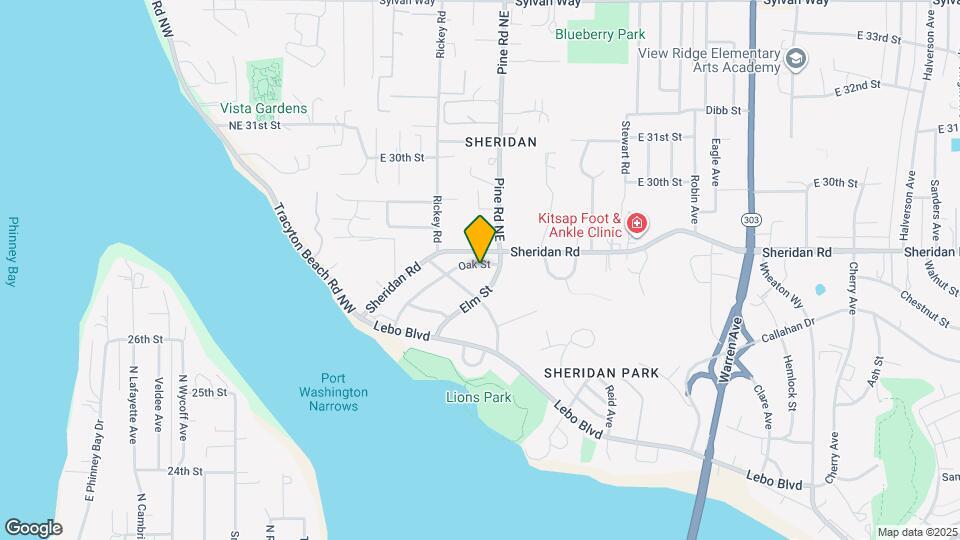 229 Oak St Mapa y Detalles de la Ubicación