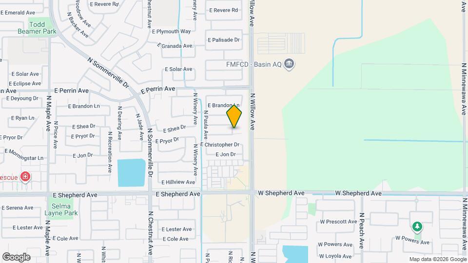 2954 E Pryor Dr Map and Location Details