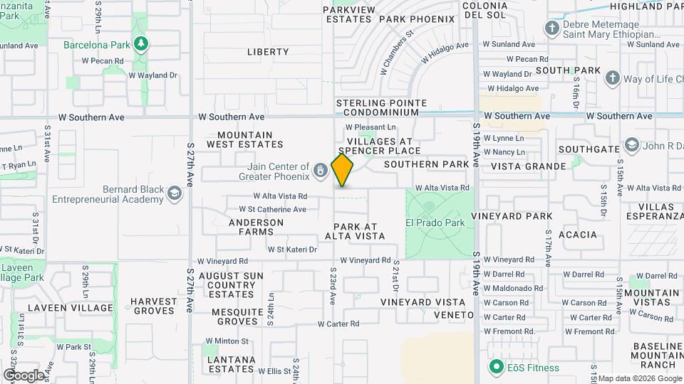 2233 W Alta Vista Rd Map and Location Details
