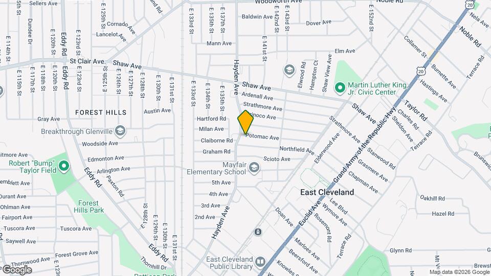 13900 Potomac Ave Map and Location Details