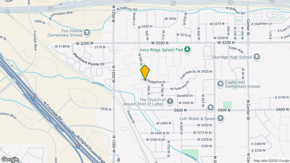 932 W 2840 N Map and Location Details