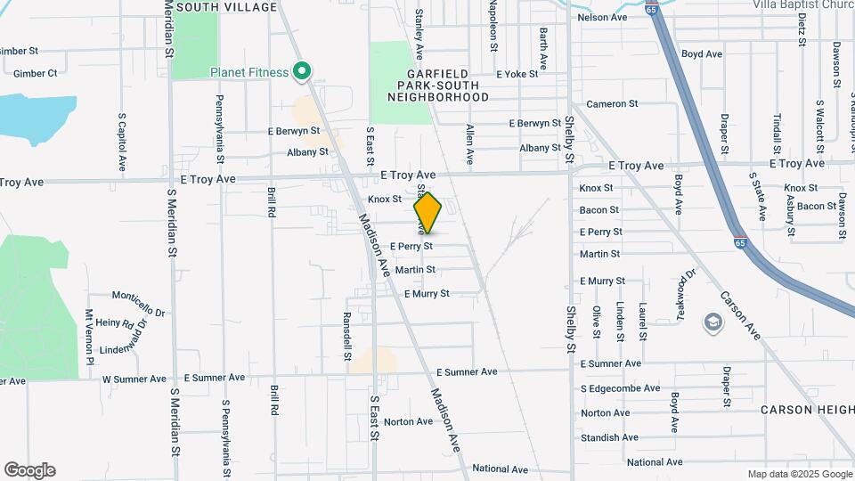 704 E Perry St Map and Location Details