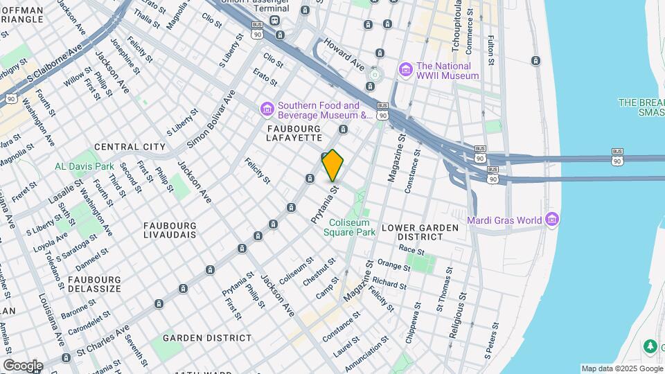 1619 Prytania St Map and Location Details