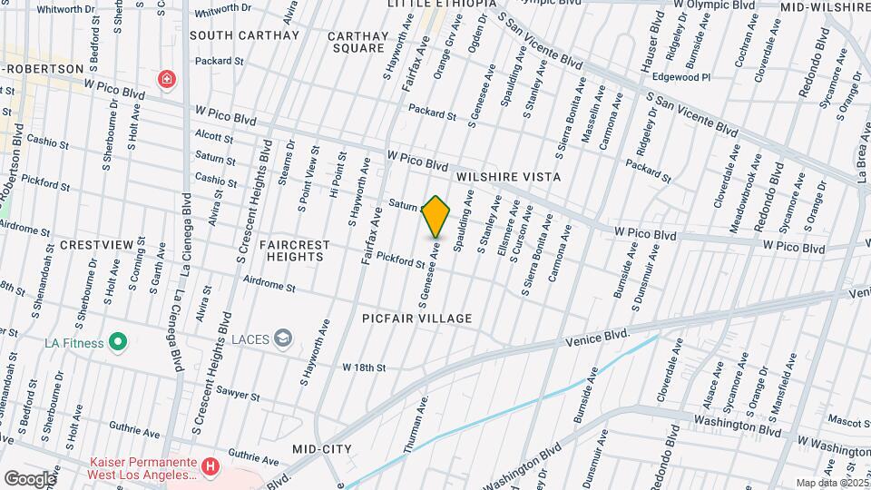 1557 S Genesee Ave Map and Location Details