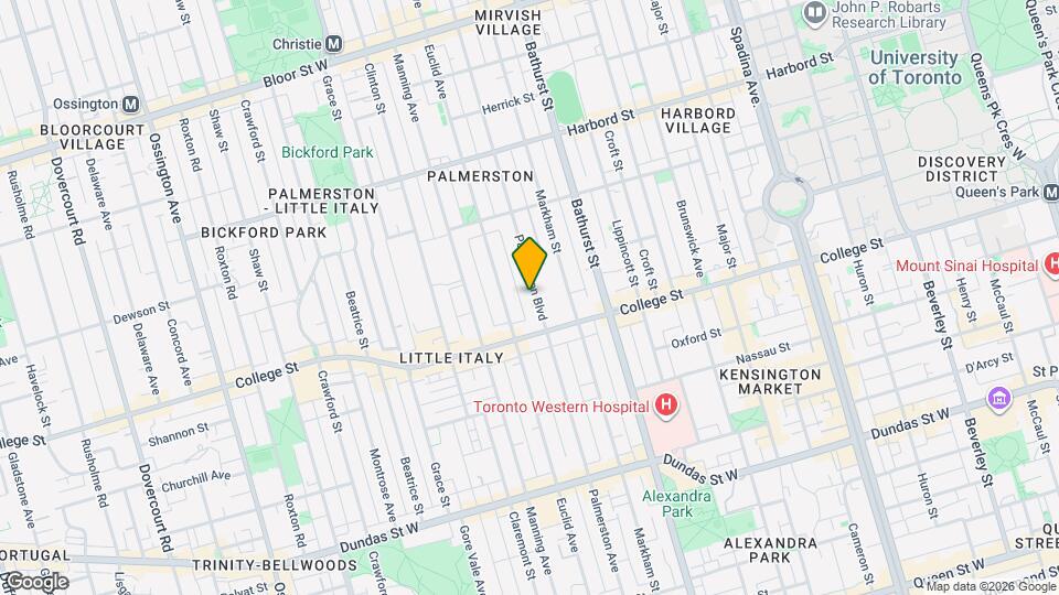 326 Palmerston Blvd Map and Location Details