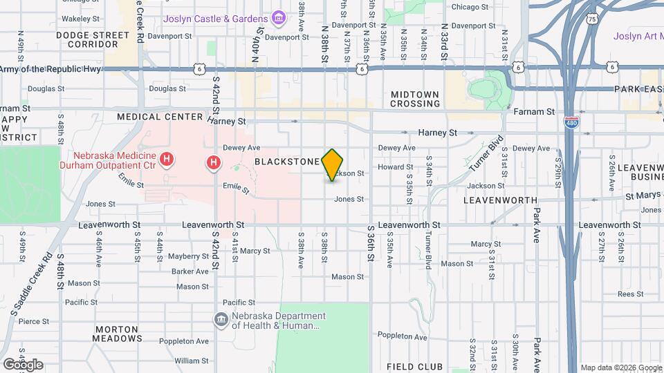 615 S 38th St, Unit #3 Map and Location Details