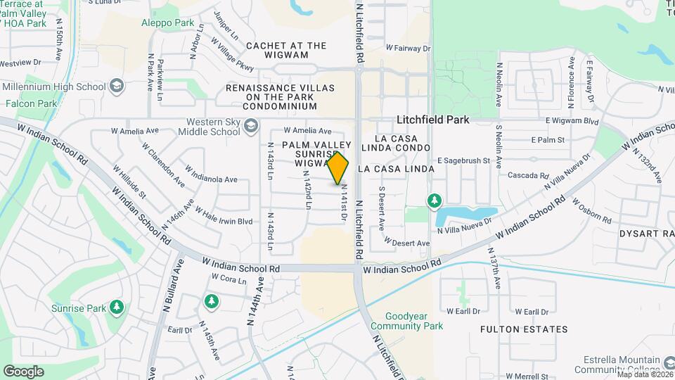 14168 W Clarendon Ave Map and Location Details