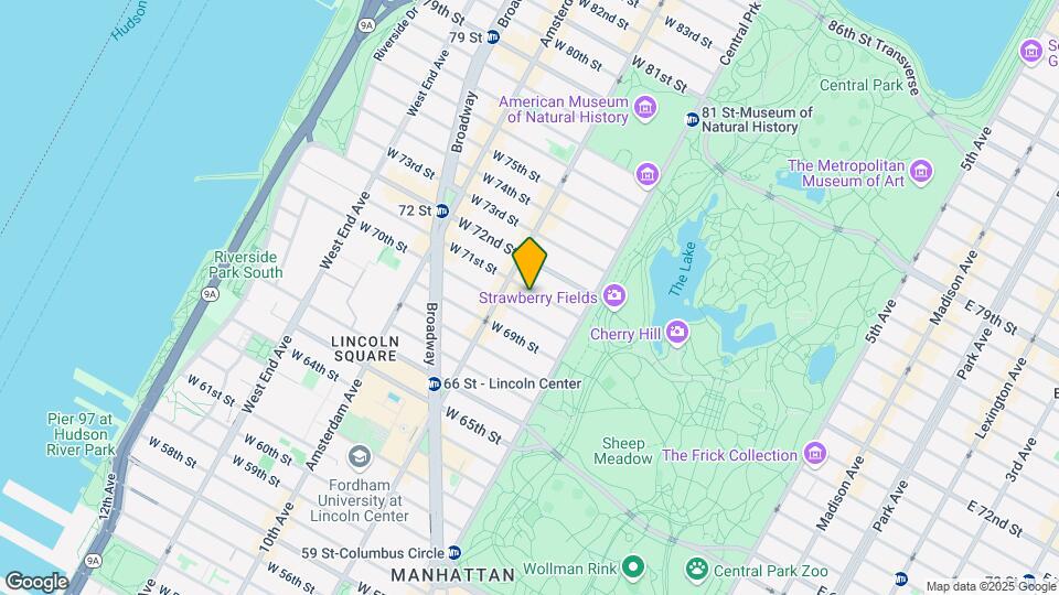 50 W 71st St Map and Location Details