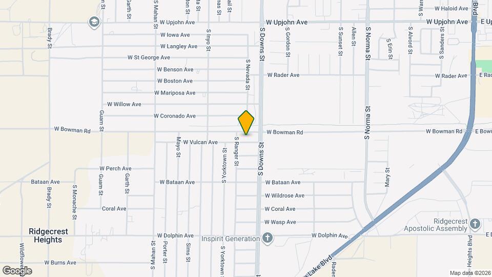 922 W Vulcan Ave Map and Location Details