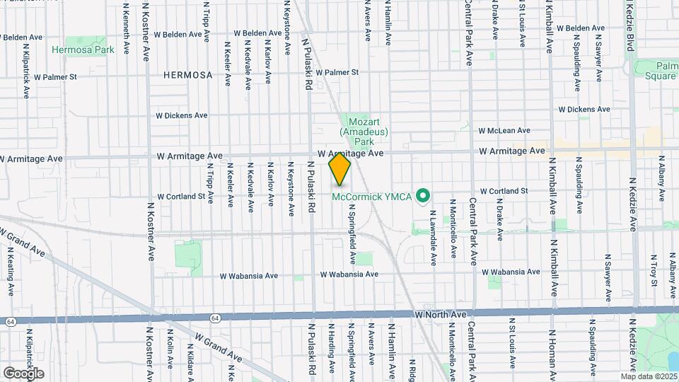 3914 W Cortland St Map and Location Details