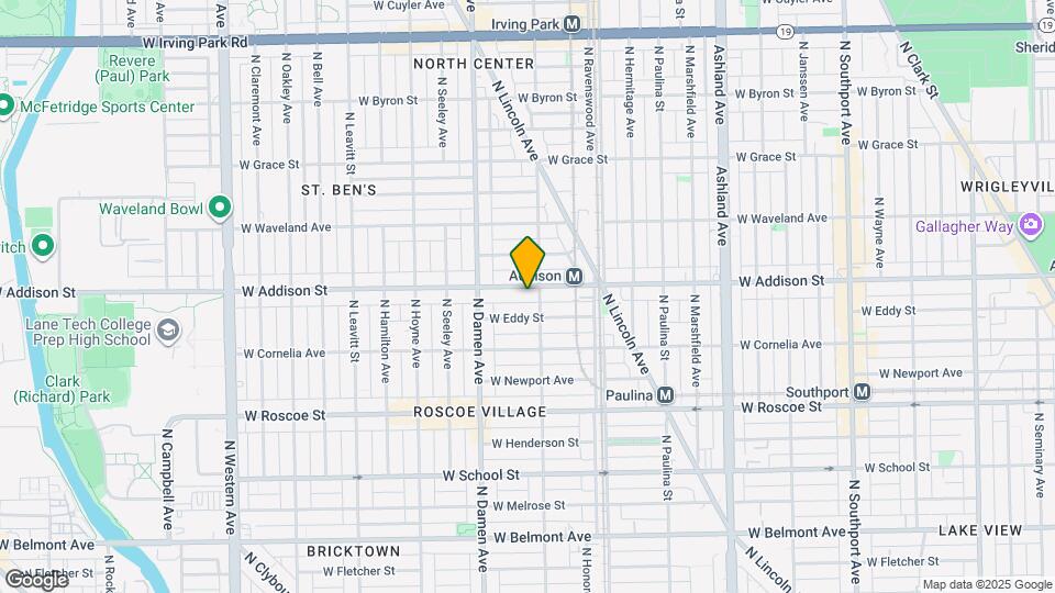 1911 W Addison St Mapa y Detalles de la Ubicación