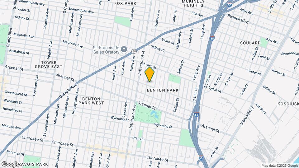 2219 Pestalozzi St, Unit B 2nd floor Map and Location Details