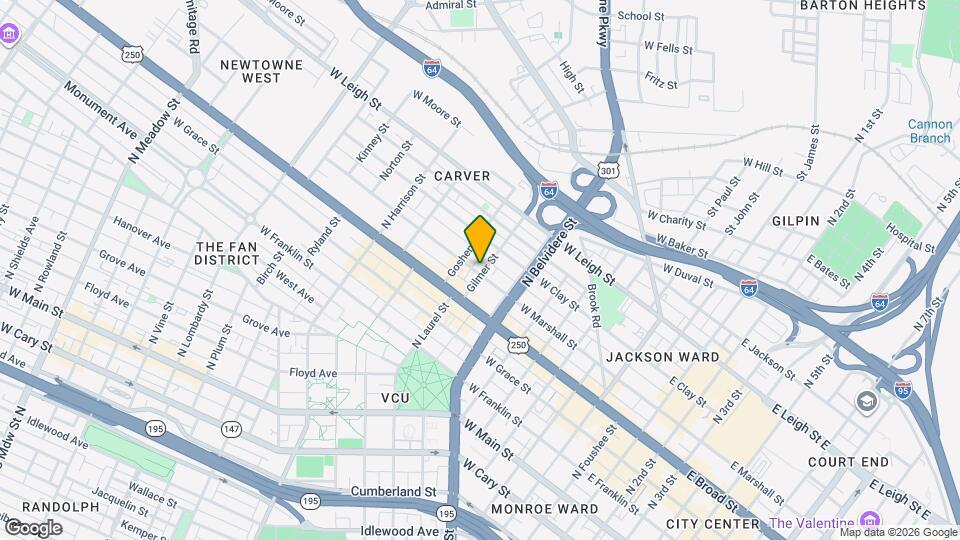 802 W Marshall St Map and Location Details