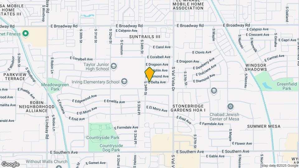3415 E Delta Ave Mapa y Detalles de la Ubicación
