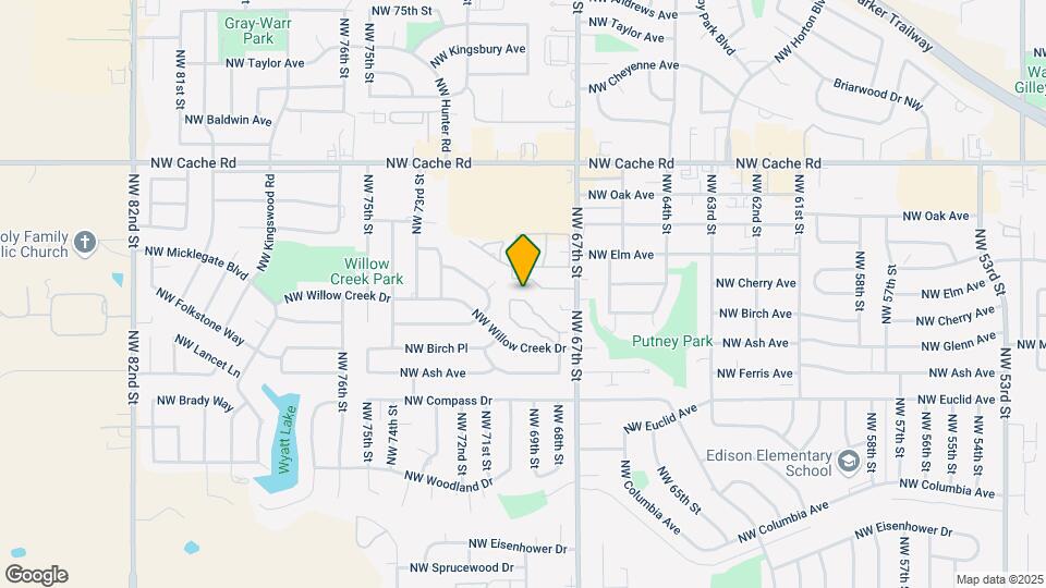 6837 NW Willow Springs Dr Map and Location Details
