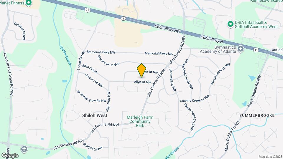 3614 Allyn Dr NW Map and Location Details