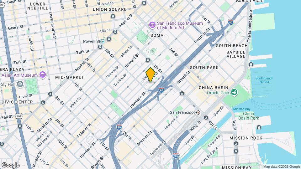 870 Harrison St Map and Location Details