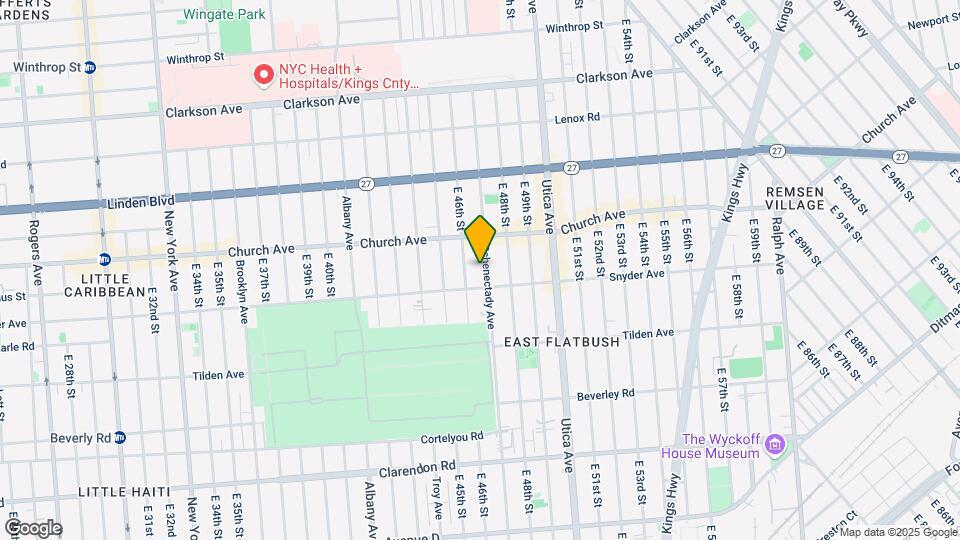 928 Schenectady Ave-Unit -1 Map and Location Details